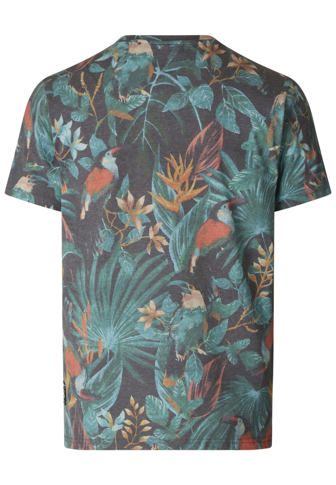 T-Shirt mit Tropical-Print