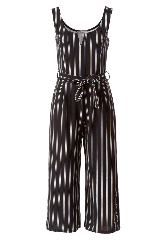 Jumpsuit mit Streifen-Muster