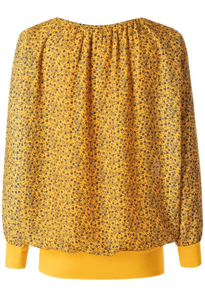 Chiffonbluse mit Fledermausärmeln