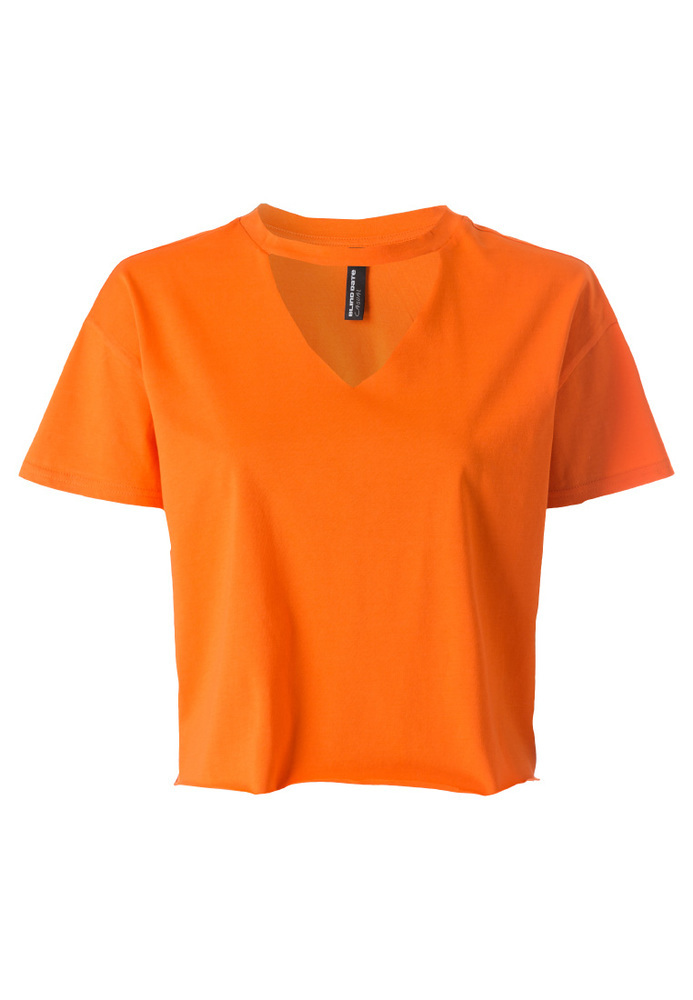 Basic-Shirt mit Choker-Kragen