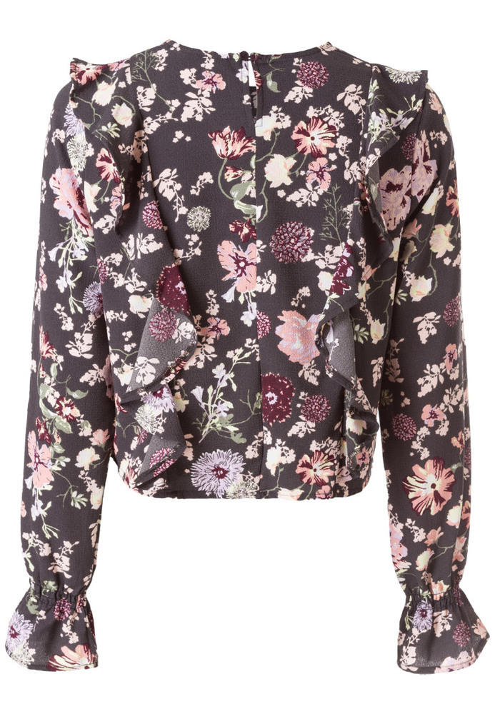 Bluse mit Volants