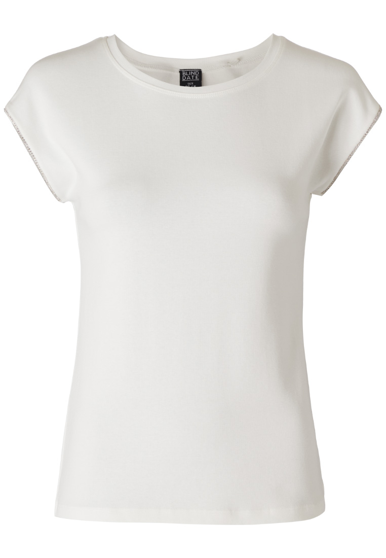 Shirt mit Glitzer-Bordüre