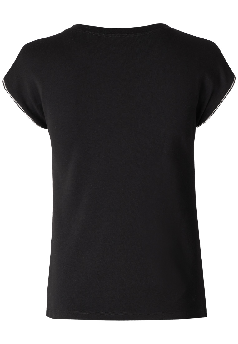Shirt mit Glitzer-Bordüre