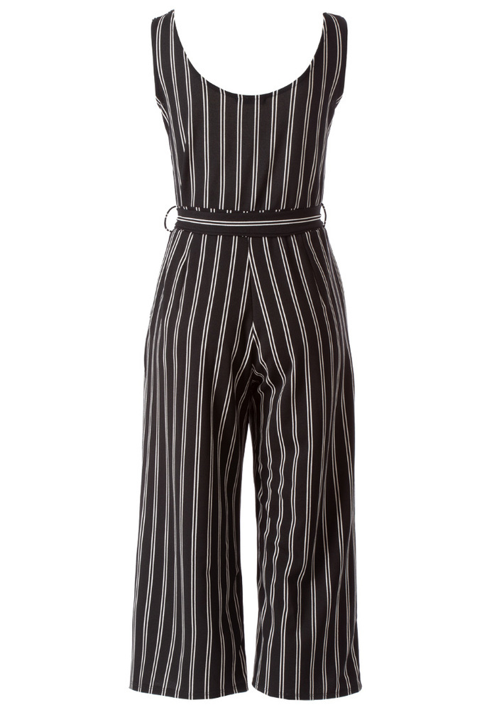 Jumpsuit mit Streifen-Muster
