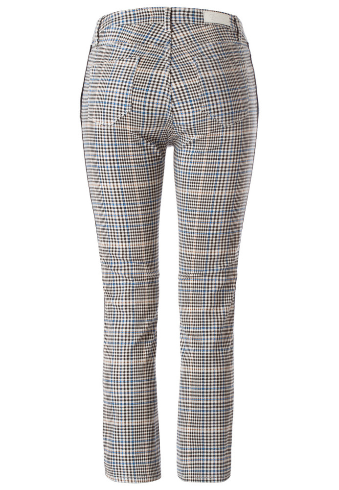 Hose mit All-Over Karo-Muster