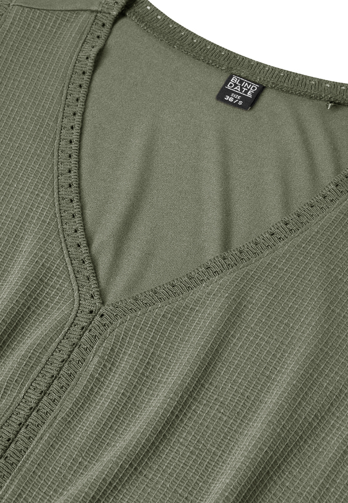Top mit Spitzen-Details