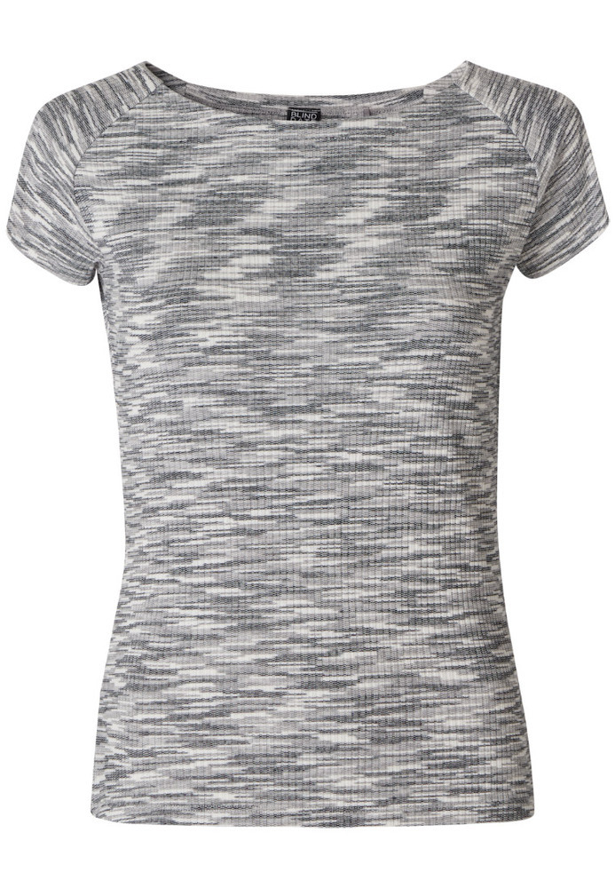 Shirt in Melange-Optik