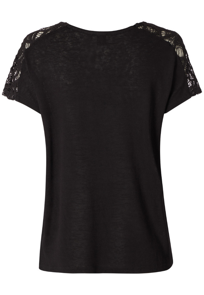 Shirt mit Spitzeneinsatz