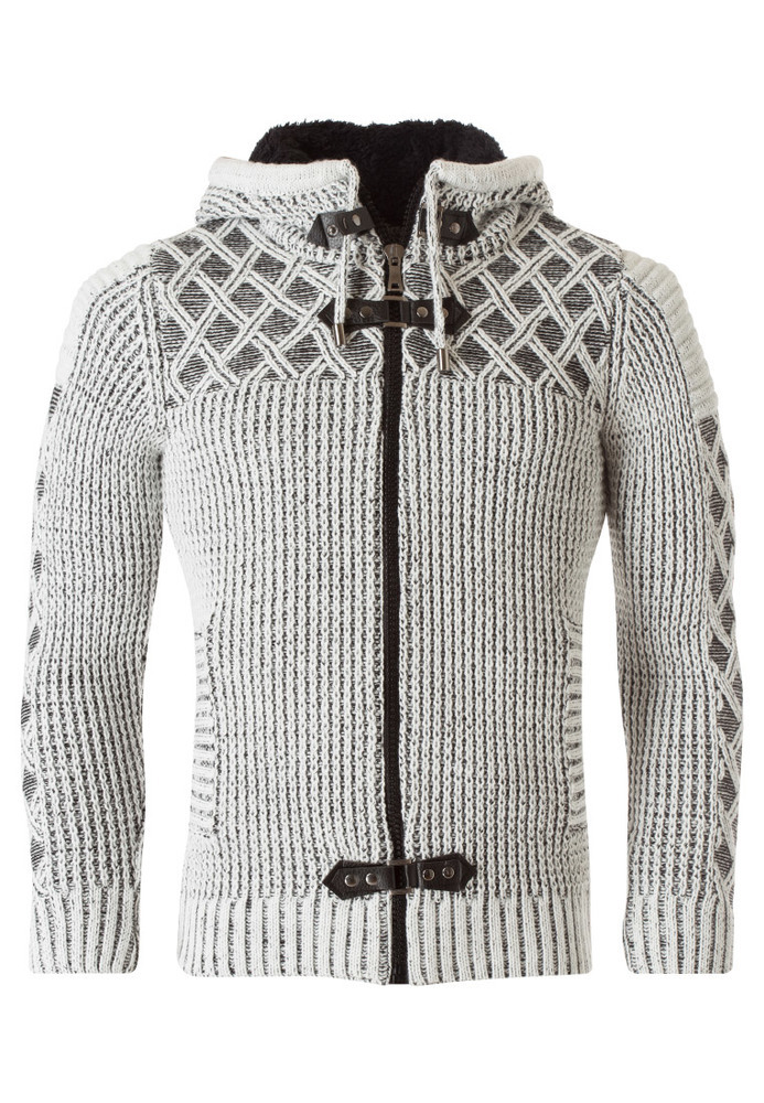 Strickjacke mit Kapuze
