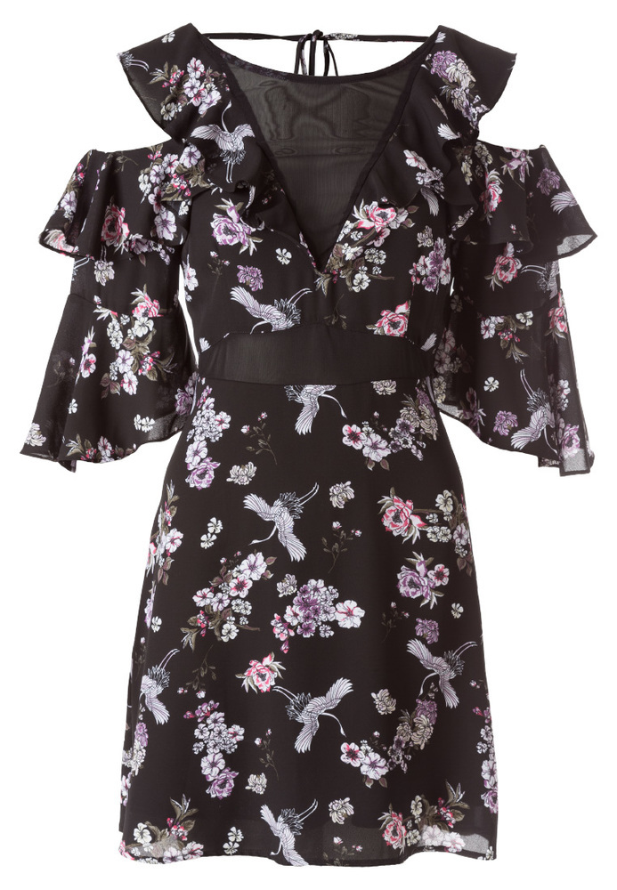 Cold-Shoulder-Kleid