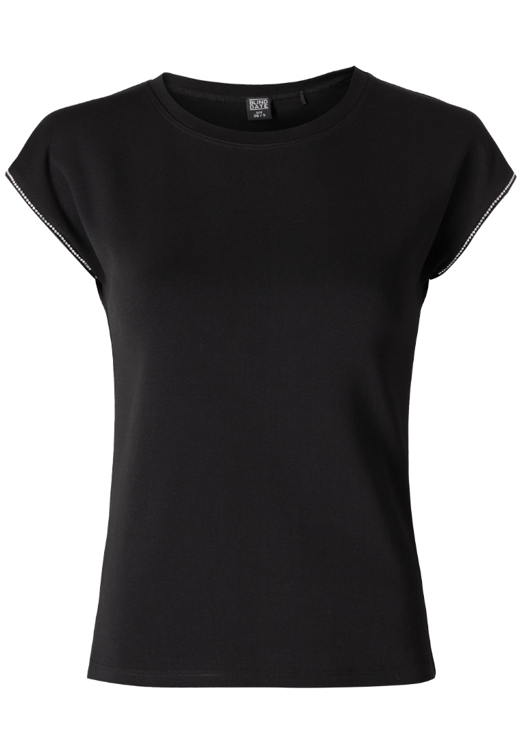 Shirt mit Glitzer-Bordüre
