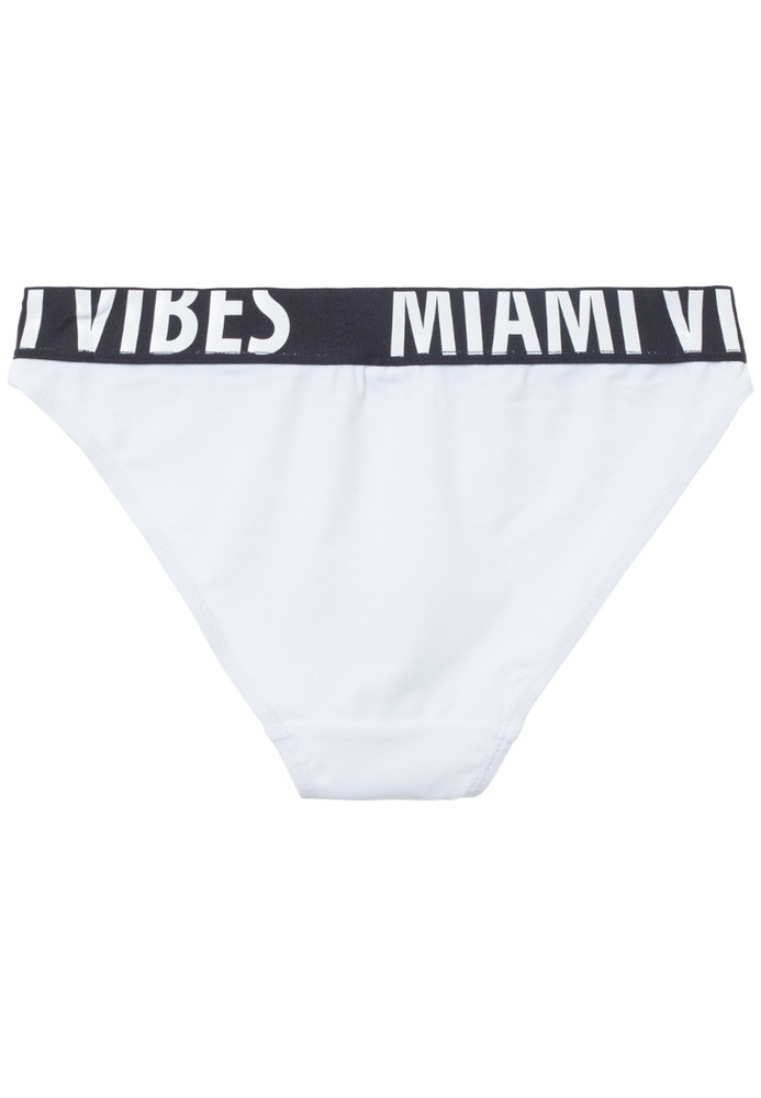 Bikini-Slip mit Schriftzug