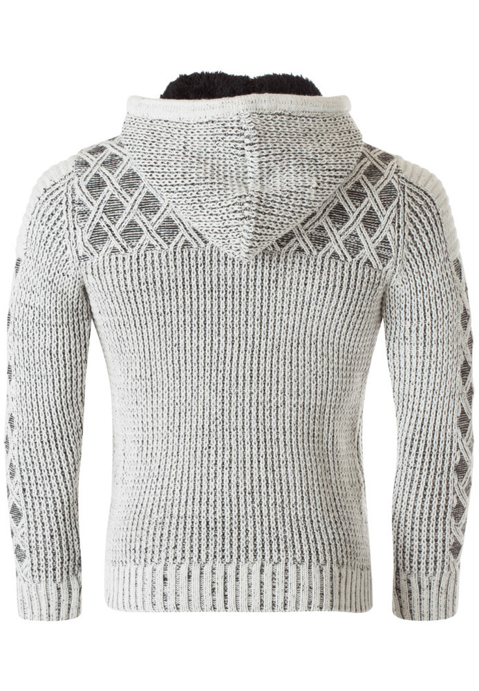 Strickjacke mit Kapuze