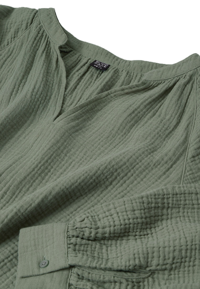 Bluse im Musselin-Look