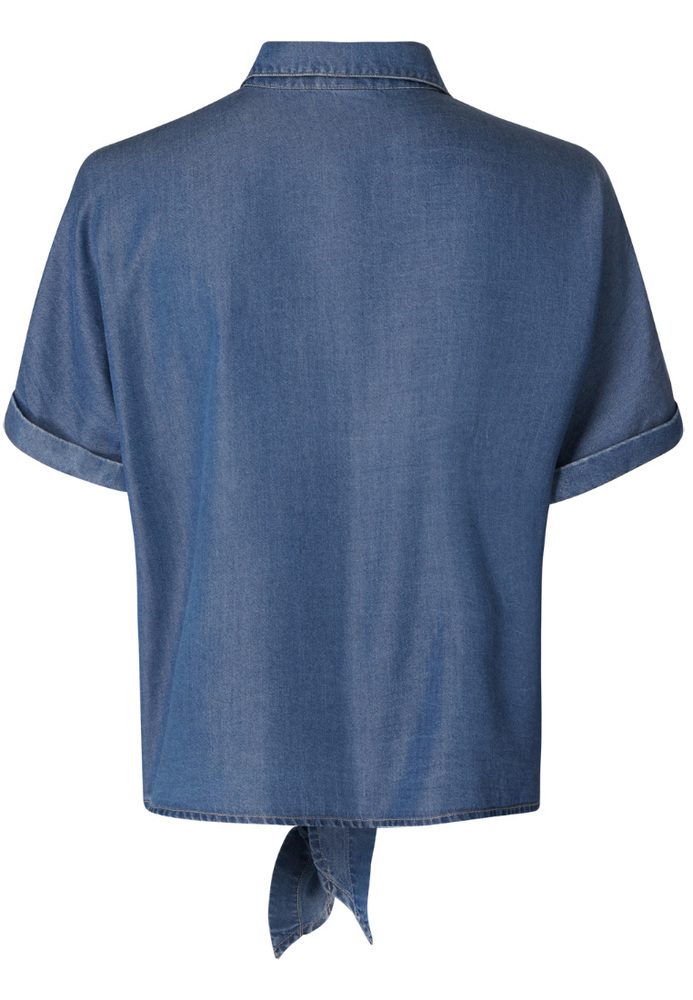 Bluse mit Knoten