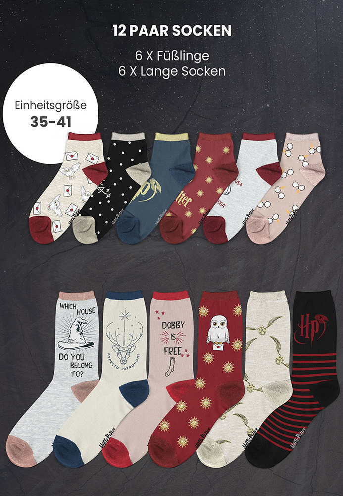 Socken-Adventskalender Harry Potter