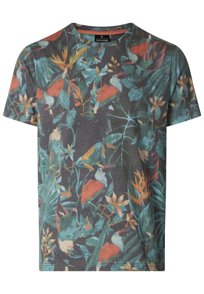 T-Shirt mit Tropical-Print