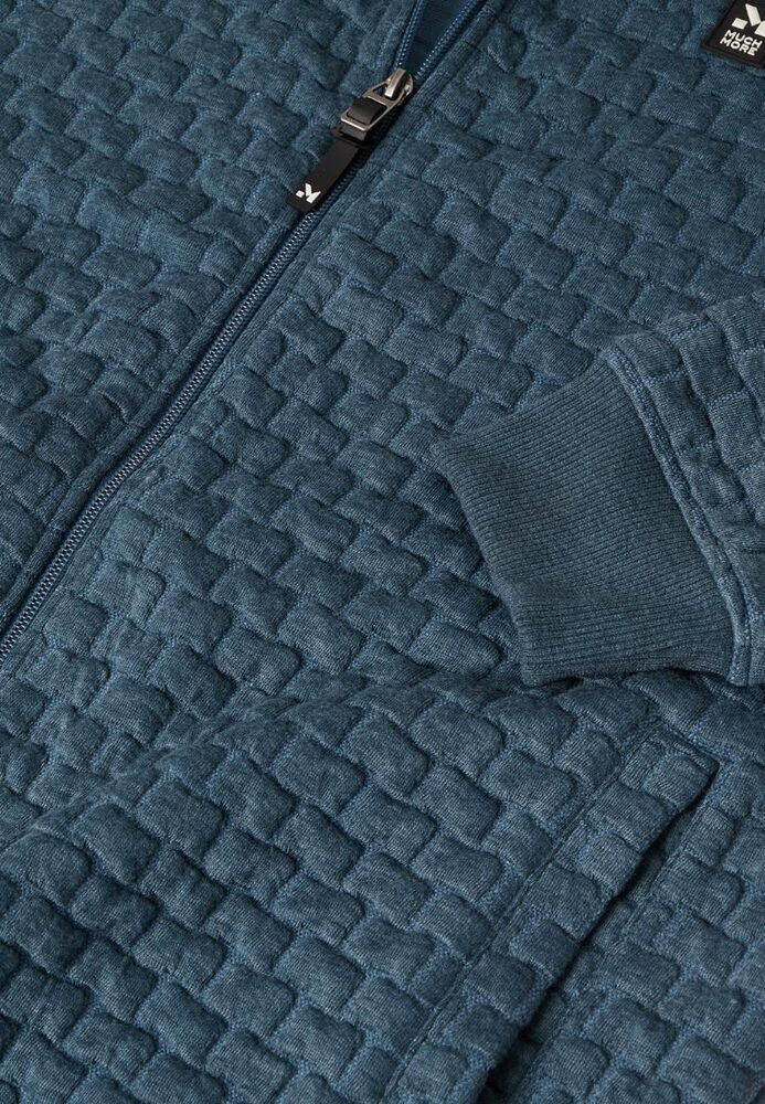 Sweatjacke mit All-Over-Struktur