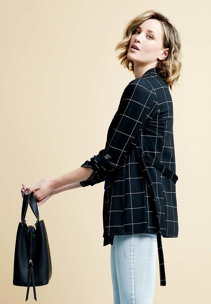 Langer Karo-Blazer
