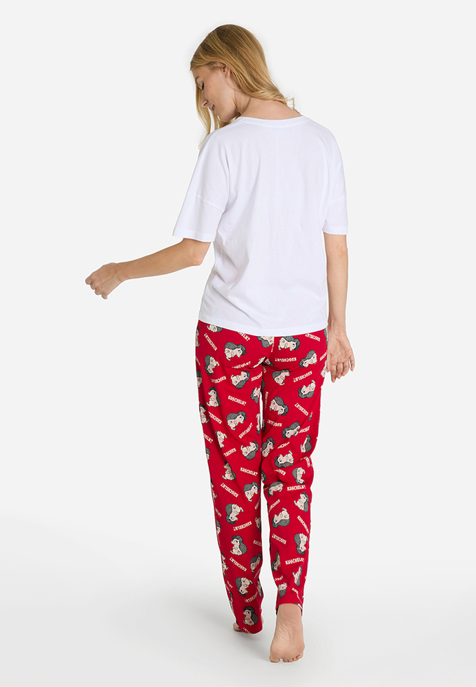Pyjama-Hose mit Igel-Motiv