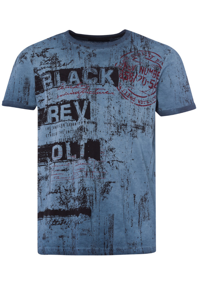 T-Shirt in Oilwash-Optik
