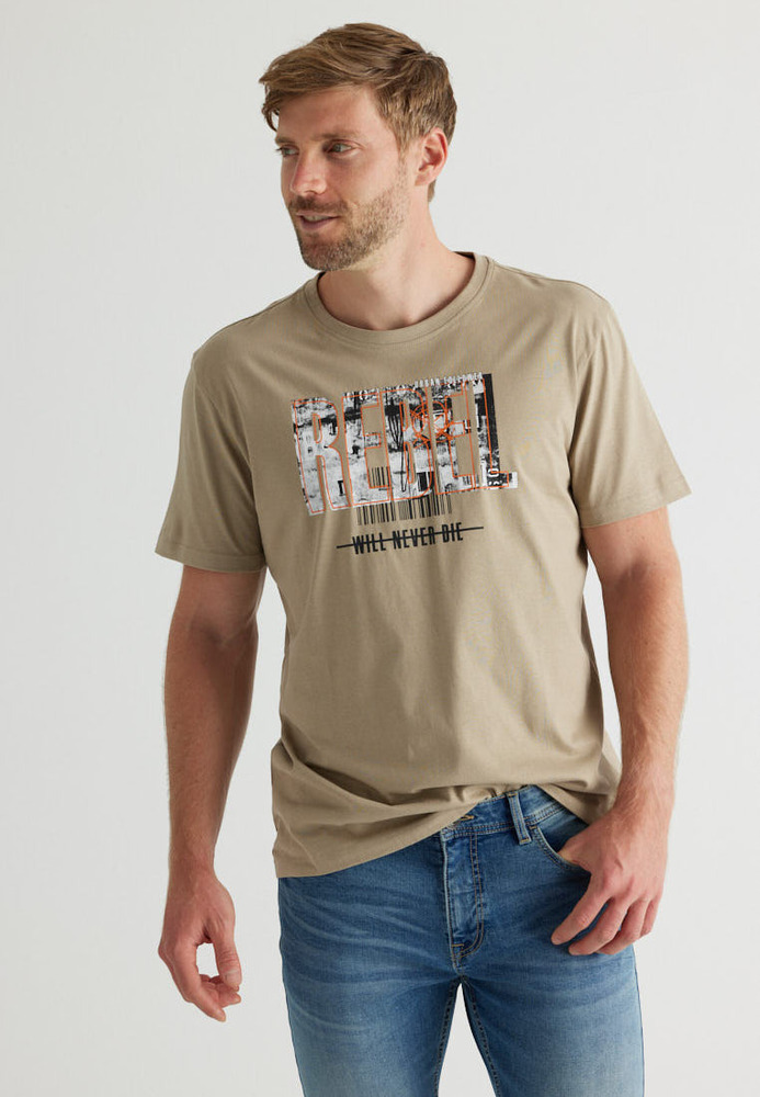 T-Shirt mit Schriftzug-Print