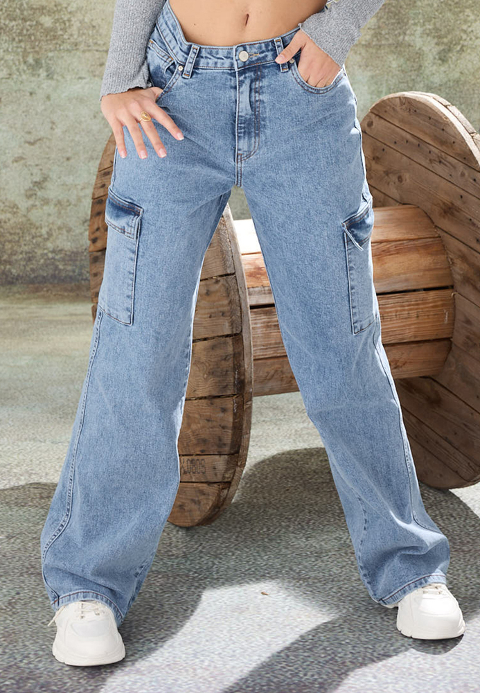 Wide Leg High Waist Jeans