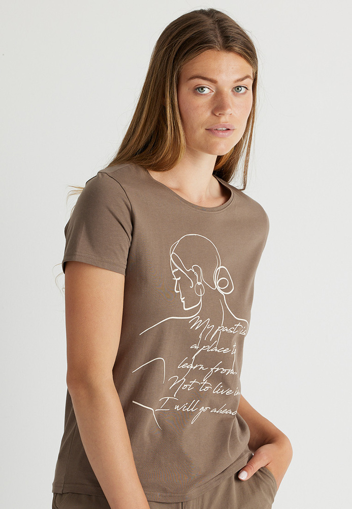 Shirt mit Schriftzug-Print